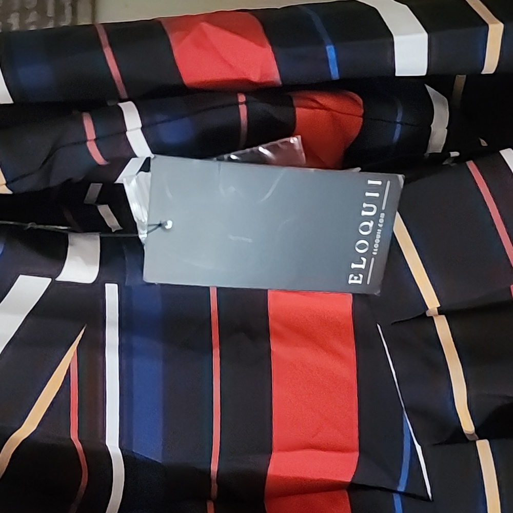 Pleated L/S Dress ‐ MultiColor - Picture 3 of 6